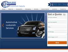 Tablet Screenshot of oakville-locksmithservice.com